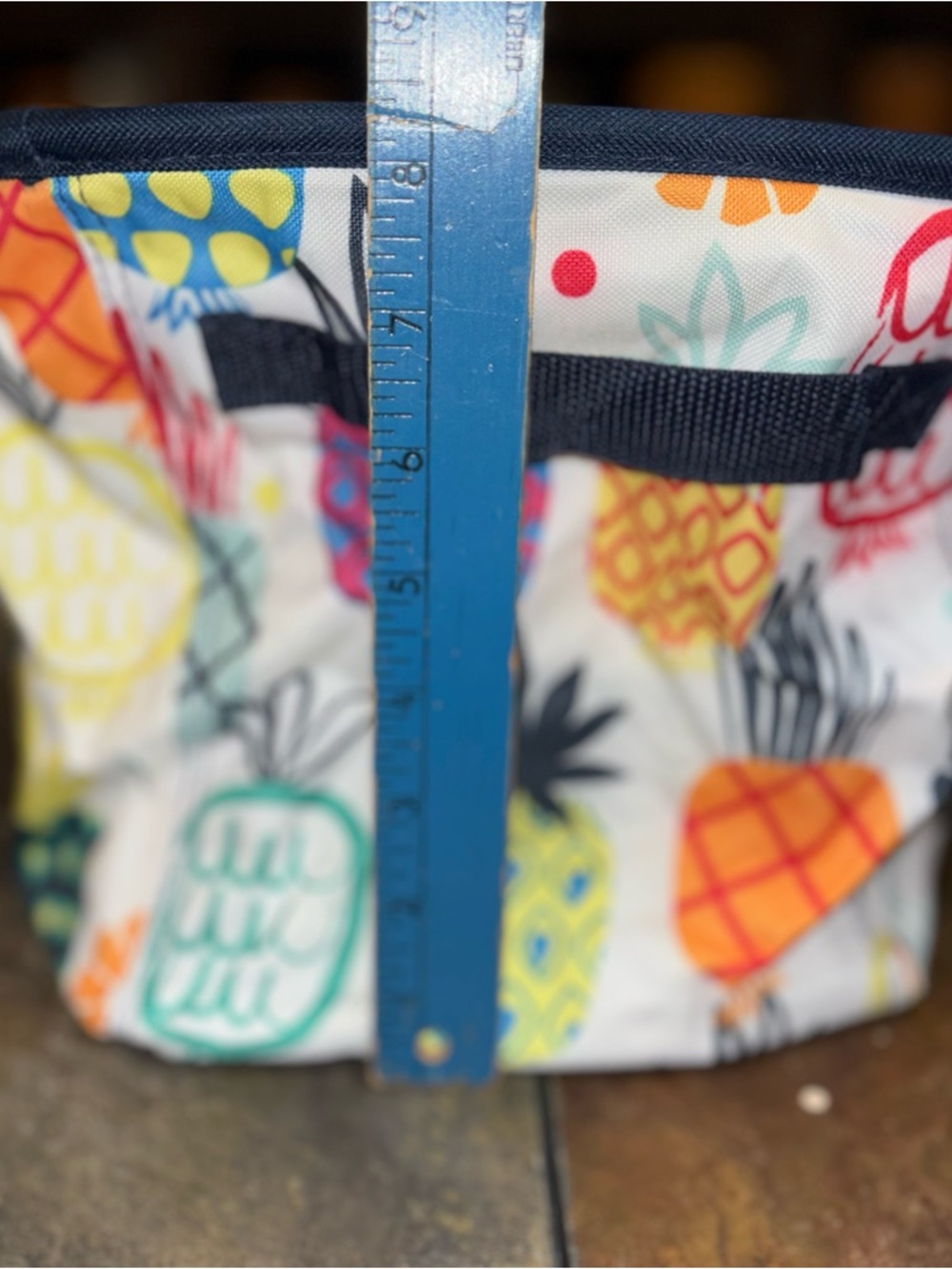 Thirty-One Storage Bin retired Lotta Colada pineapple - Picture 6 of 6